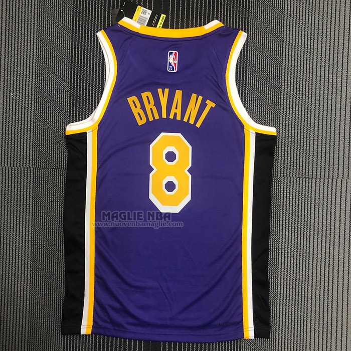 Maglia
 Kobe Bryant NO 8 Los Angeles Lakers Statement 2021-22 Viola
